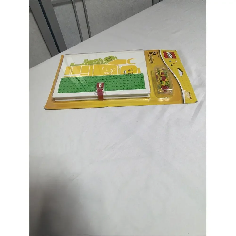 Lego Journal Notebook With Printed Lego Lettering Pieces- Brand New